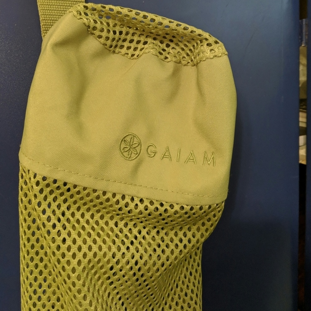 Lime green gaiam yoga mat bag
